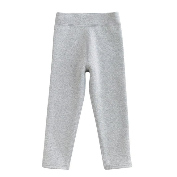 Cotton Toddler Baby Girls Leggings Pants Fall Winter Solid Color Casual Basic Stretchy Soft Tight Sports Trousers for Gifts,Gray 2,10-11 Years