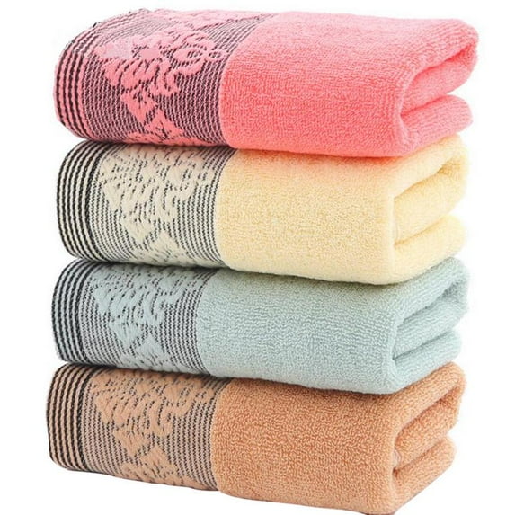 Cotton Towel Thickened Flower Face Towel Adult Washing Face plus-Sized Non-Lint Towel