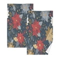 thumbnail image 1 of Cotton Towel Two-Piece 16x28 Inch One Sizex2 Face Towel Set Towel Set Cotton Hand Bath Towel Bathroom Beach Romantic Beautiful Christmas Flowers, 1 of 8