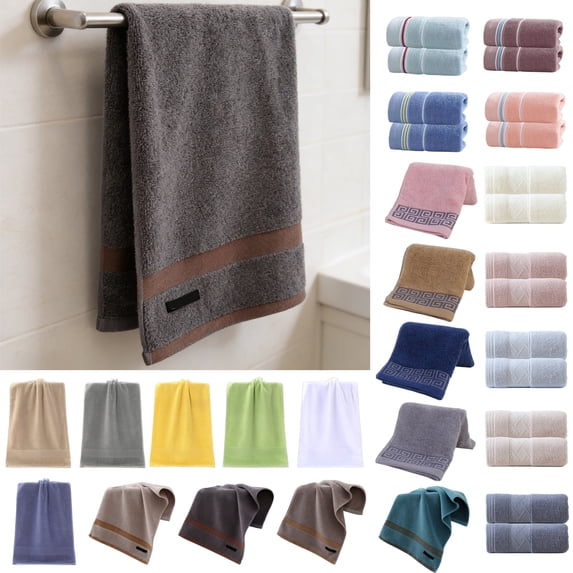 Cotton Towels 29x13 Inches Towels Bath Large Home Soft Towels Absorbent Quicker Dry Hand Towels for Bathroom, Dark Gray