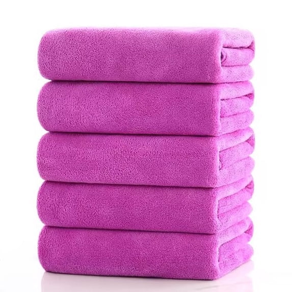 Cotton Towels Set of 5, Soft Absorbent Bath Towels for Daily Use, Quick Drying Lightweight Multi-Pack for Home, Travel, Gym, and Guest Bathroom