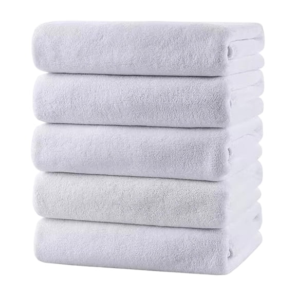 Cotton Towels Set of 5, Soft Absorbent Bath Towels, Quick Drying Thick 30x60 Inches, Multi-Pack for Daily Use, Lightweight for Home Travel, Adult Towel Set