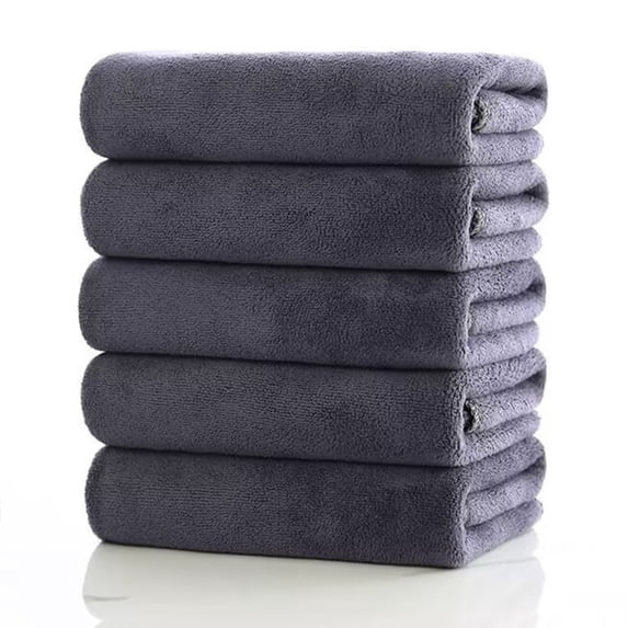 Cotton Towels Set of 5, Soft Absorbent Bath Towels for Daily Use, Quick Drying Lightweight Multi-Pack for Home, Travel, Gym, and Guest Bathroom