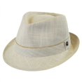thumbnail image 1 of Cotton Trilby Fedora Hat - S - Oatmeal, 1 of 1