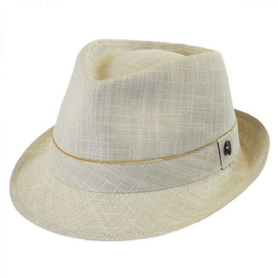 Cotton Trilby Fedora Hat - XL - Oatmeal