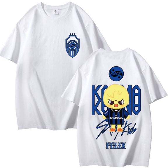Cotton Tshirt Unisex Stray T Shirt Men Women Short Sleeve SKZ T-Shirt Casual O-neck Tees