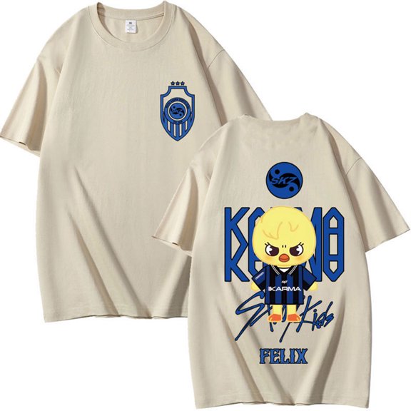 Cotton Tshirt Unisex Stray T Shirt Men Women Short Sleeve SKZ T-Shirt Casual O-neck Tees