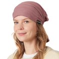 thumbnail image 1 of Cotton Turban Bandana Cap - Mens Chemo Head Cover, Womens Pirate Hair Wrap, Pink, 1 of 7