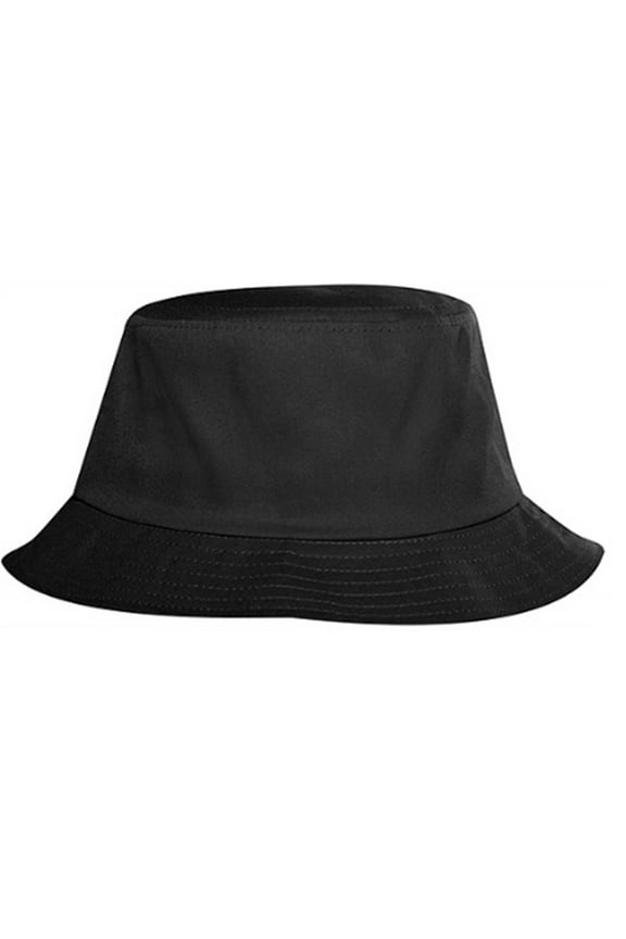 Cotton Twill Bucket Hat - Black Large