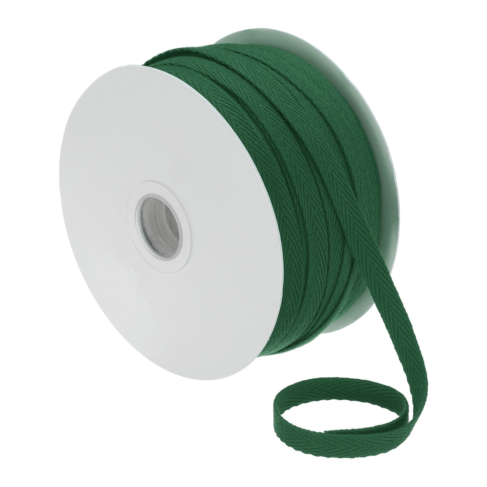 Cotton Twill Tape – 1/4 Inch X 25 Yards, Army Green, Herringbone Webbing For Sewing, Binding, Crafts & DIY