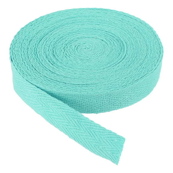 Cotton Twill Tape 5/8" 10 Yards Cotton Ribbon Bias Binding Tape Herringbone Webbing Trim for Sewing Azure