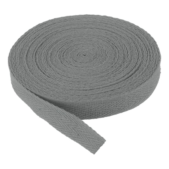 Cotton Twill Tape 5/8" 10 Yards Cotton Ribbon Bias Binding Tape Herringbone Webbing Trim for Sewing Lime Grey