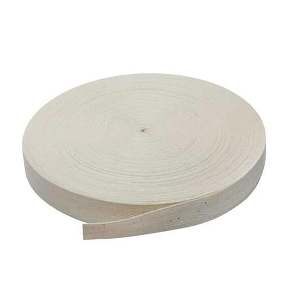 Cotton Twill Tape Cotton Ribbon Bias Tape Sewing DIY Craft Gift Wrapping Packing Garment Accessories(1",55 Yards)