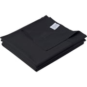 Cotton Twin Flat Sheet Only, 600 Thread Count 100% Egyptian Cotton Top Sheet 1Pcs, Cool & Breathable Flat Bed Sheets Wrinkle, Fade, Stain Resistant Black Twin