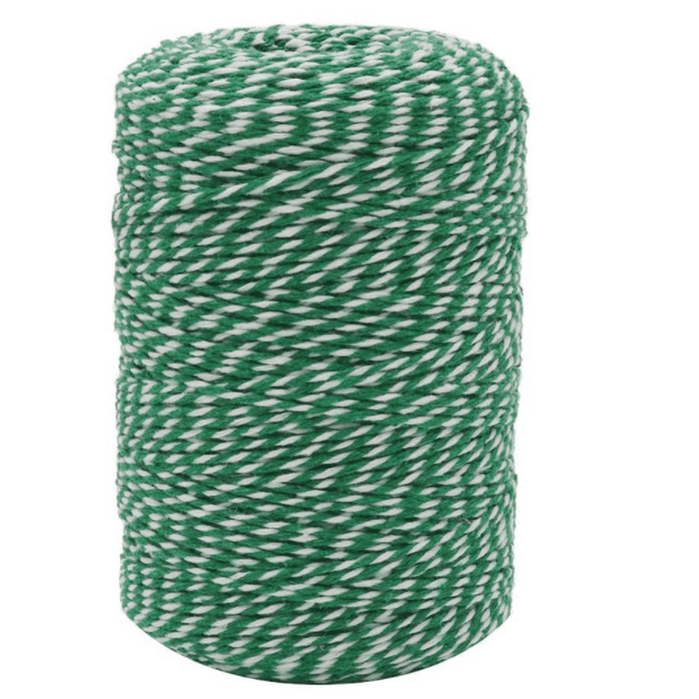 Benvo Christmas Twine 2-Pack Red White Green Cotton Twine and Red