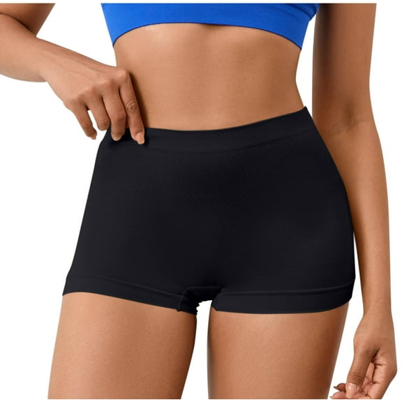 Cotton Underwear Women Seamless Plus Size Underwear, Woman Solid Color Shapewear Pant Fake Hip Pants With Sponge Waist Pad Sexy Briefs