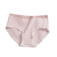 thumbnail image 1 of Cotton Underwear for Juniors Girls Size 9-16 Breathable Stretchy Panties Teens Kids Casual Solid Mid Waisted Comfort Full-Coverage Briefs, 1 of 2