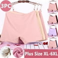 thumbnail image 1 of Cotton Underwear for Women Plus Size, Xunlbb 3PC Women's Plus Size XL-6XL Solid Color High Waist Leak Proof Short Underwear Shorts, 1 of 4