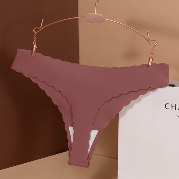 Cotton Underwear for Women Seamless Thongs Soft Strench Breathable Women's Low Rise brazilian Panties Deep Red XL