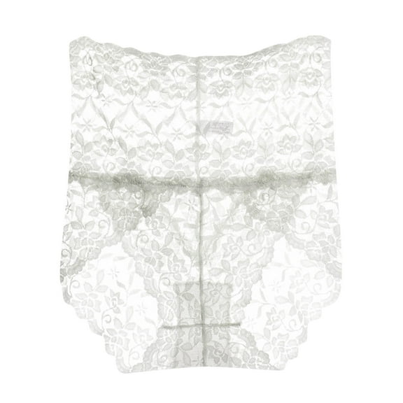Cotton Underwear for Women Soft Women's Fashion Sexy Transparent Low Waist Pants Panties Thong Lace Green 2XL