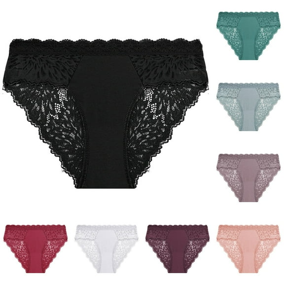 Cotton Underwears for Womens Comfortable Lace Abdomen Mid-rise Waist And Hip Lift Comfortable Body Breathable Underwear Briefs