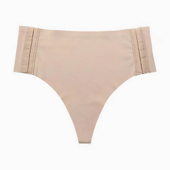 Cotton Underwears for Womens Comfortable Mid Waist Seamless Double Buckle Comfortable Nude Women's Underwear