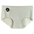 thumbnail image 1 of Cotton Underwears for Womens Comfortable Seamless High Waist Comfortable Body Breathable Underwear Solid Briefs, 1 of 3