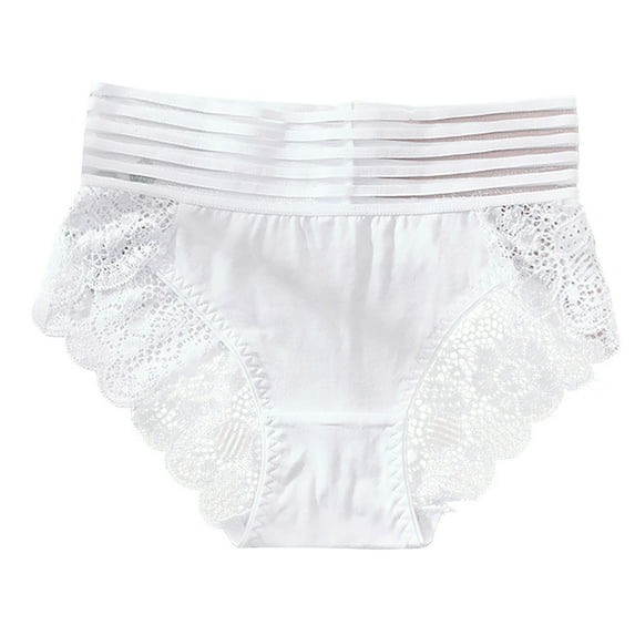 Cotton Undies for Women Pack Of Underwear for Women, Women's Sexy Solid Color High Waist Lace Seamless Abdomen Belt Comfortable Breathable Briefs.