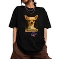 thumbnail image 1 of Cotton Vintage Chihuahua Graphic Tee Dog Design Gradient Wolf Head Retro T-Shirt Black S-5XL, 1 of 5