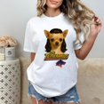 thumbnail image 1 of Cotton Vintage Chihuahua Graphic Tee Dog Design Gradient Wolf Head Retro T-Shirt White S-5XL, 1 of 5