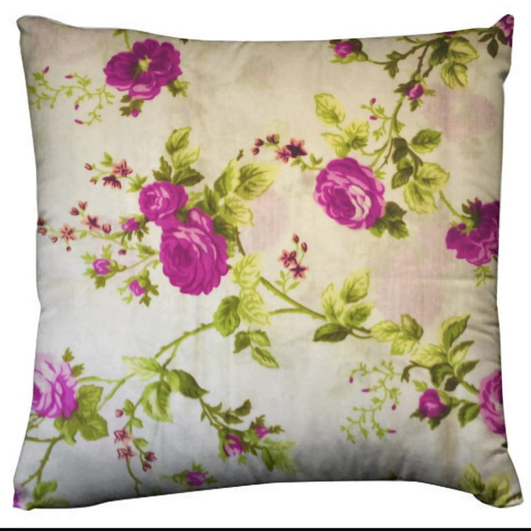 Cotton Vintage Floral Decorative Throw Pillow Sham Cushion Cover