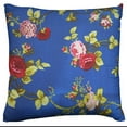 thumbnail image 1 of Cotton Vintage Floral Decorative Throw Pillow/Sham Cushion Cover Royal Blue, 1 of 1