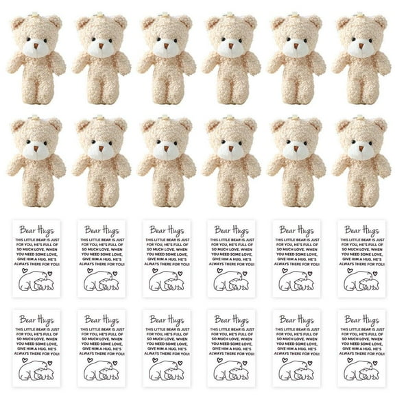 Cotton Wadding and Paper Card Bear Pocket Cards for Writing Letters and Sending Blessings to Friends, Loved Ones, and Colleagues
