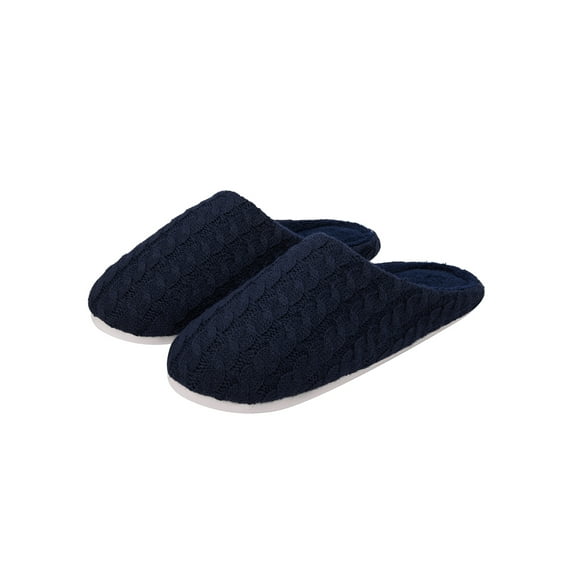 Cotton Warm Indoor Slippers Home Anti-Slip Washable Soft Sole Slippers Shoes House Indoor Floor Bedroom Slippers Flat Shoes For Men