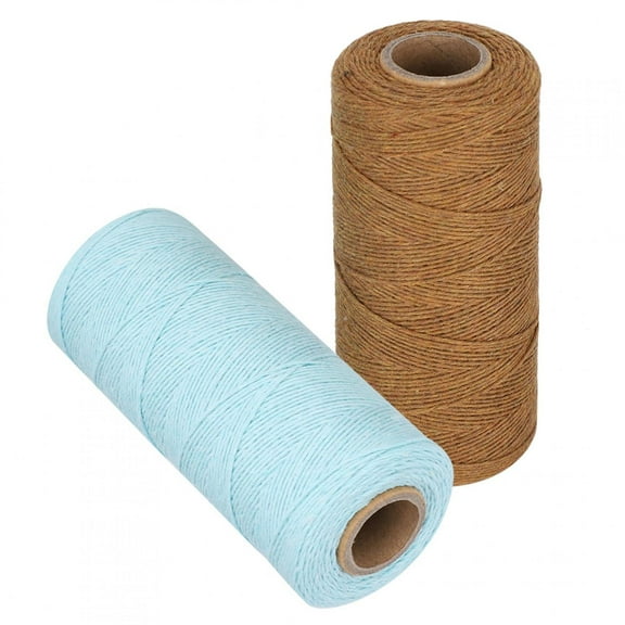 Cotton Warp Thread For Weaving - 2 Spool Of 8/4 Warp Yarn - Pure Cotton Yarn - Knit Yarn Tensile Resistant Sewing Supplies - Perfect For Weaving Rugs, Carpets,Tapestry - Warping Thread For Any