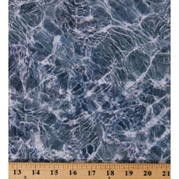 Cotton Water Oceans Lakes Landscapes The View From Here North Waves Sand and Sky Cotton Fabric Print by the Yard (DP23408-42)