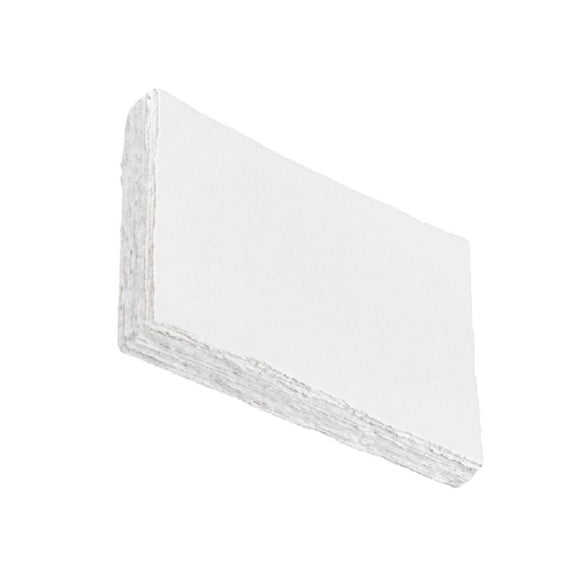 Cotton Watercolor Paper Sheets Deckle Edges Handmade for Crafting and Painting