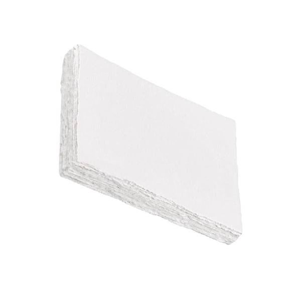 Cotton Watercolor Paper Sheets Deckle Edges Handmade for Crafting and Painting