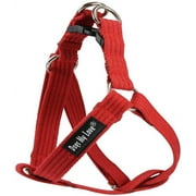 Cotton Web Adjustable Dog Step-in Harness 4 Sizes Red (Small: 8"-13.5" Chest; 5/8" Wide)