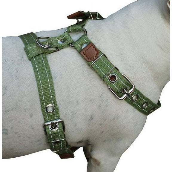 Cotton Web Dog Harness Large. Fits Girth 26"-31". 1" Wide Straps, Amstaff, Boxer, Pitbull