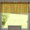 thumbnail image 1 of Cotton Window Valance Automobile Print 58 Inch Wide Cars and Trucks Yellow, 1 of 3