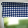 thumbnail image 1 of Cotton Window Valance Checkered Print 58" Wide Tavern Check Blue, 1 of 1
