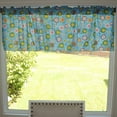thumbnail image 1 of Cotton Window Valance Circles Print 58 Inch Wide Blue, 1 of 3