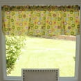 thumbnail image 1 of Cotton Window Valance Circles Print 58 Inch Wide Yellow, 1 of 3