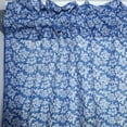 thumbnail image 1 of Cotton Window Valance Floral Print 58 Inch Wide Botanic Flower-Pattern Blue, 1 of 4
