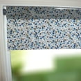 thumbnail image 1 of Cotton Window Valance Floral Print 58 Inch Wide Small Flowers Allover Blue on White, 1 of 1