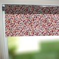 thumbnail image 1 of Cotton Window Valance Floral Print 58 Inch Wide Small Flowers Allover Red on White, 1 of 1