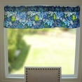 thumbnail image 1 of Cotton Window Valance Floral Print 58 Inch Wide Tropical Hawaiian Royal Blue, 1 of 5