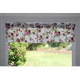 thumbnail image 1 of Cotton Window Valance Floral Print 58 Inch Wide Vintage Floral Large Roses Red on White, 1 of 4