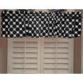 thumbnail image 1 of Cotton Window Valance Polka Dots Print 58 Inch Wide / Large Dots Black on White, 1 of 1